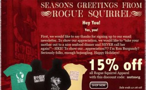 15% Off Rogue Squirrel Apparel